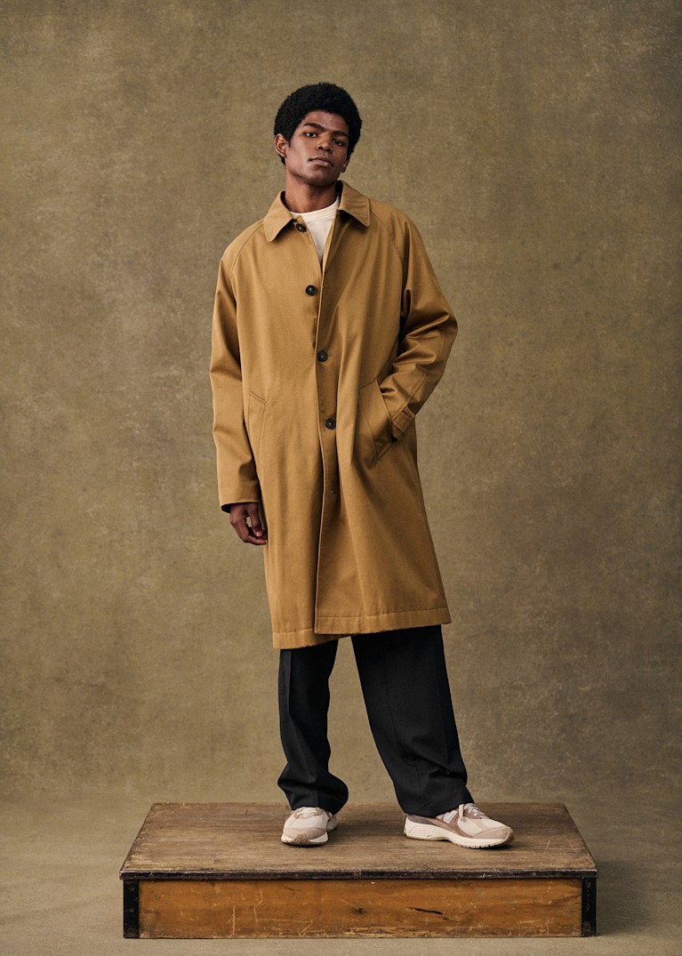 【SUBLATIONS】SLEEVELESS GABARDINE COAT Material Guide | Gabardine | Octobre Editions