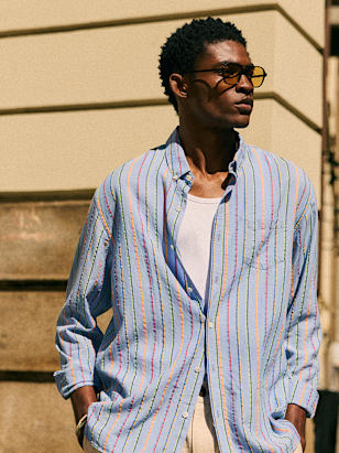 Dakoty Jacket - Sézane x SEA NY - Signature Patchwork - Organic