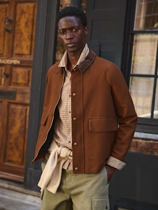 Devon Jacket - Steel Blue - Organic cotton - organic textile