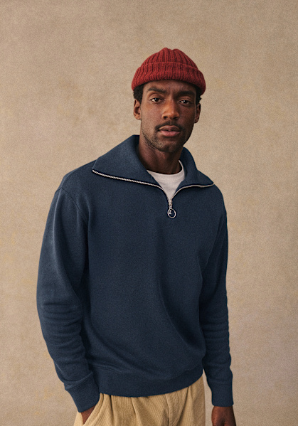 Love Sweat-Shirt - Navy - Organic Cotton - Octobre Éditions