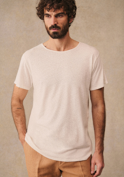 Martin Tシャツ - エクリュ - コットン - Sézane