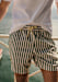 Green Stripes White / Pink