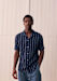 Navy White Stripes