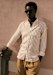 Ecru Ochre Stripes