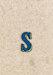 Letra S - Azul