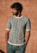 Ecru Stripes Steel Blue
