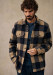 Navy Large Check / Beige