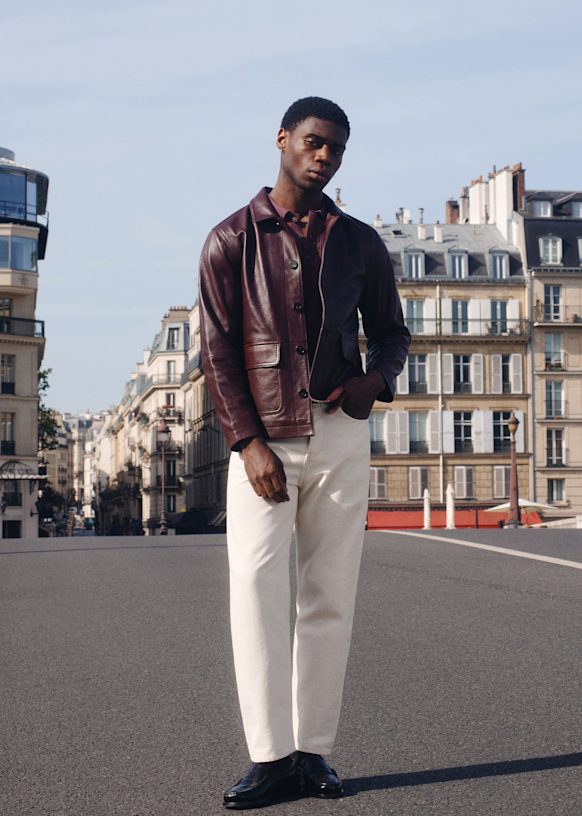 Larren Jacket - Black - Sheep leather - Sézane