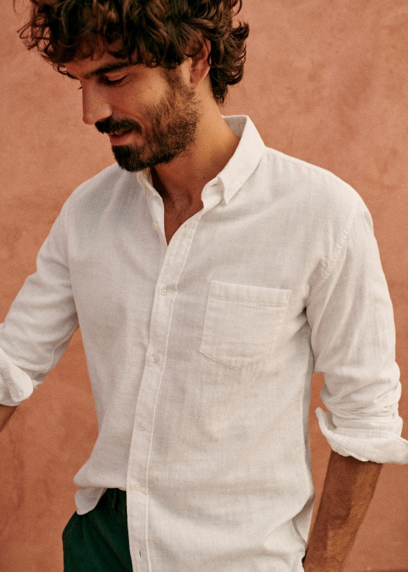 Chemise Luke Blanc Coton Octobre Editions