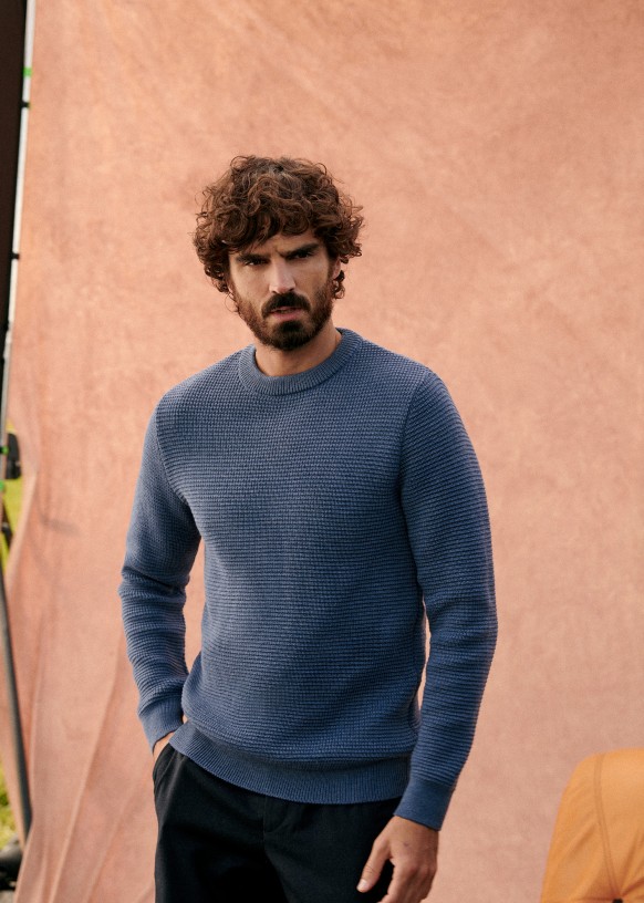 Chuck Sweater Ecru Wool S zane