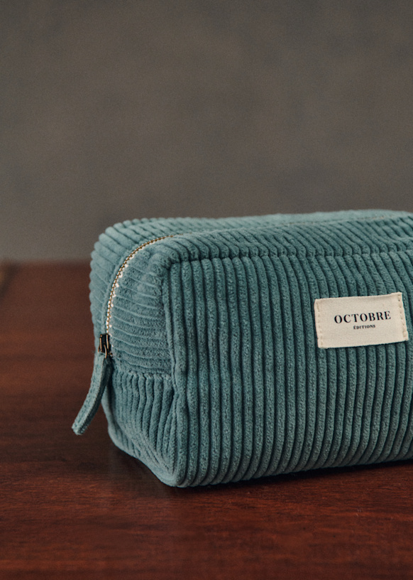 Twyman Corduroy Toiletry bag - Light brown thick rib - Organic