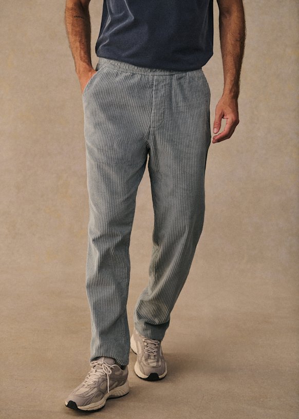 Danny Velvet Trousers - Sky Blue - Organic cotton - organic