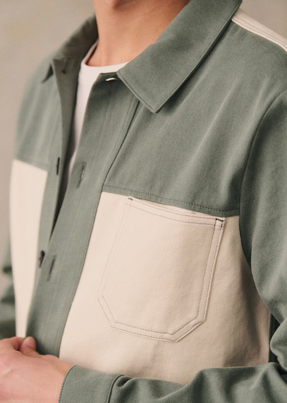 Veste Will Patchwork - Vert - Coton biologique - textile ?� base de fibres biologiques - Octobre 