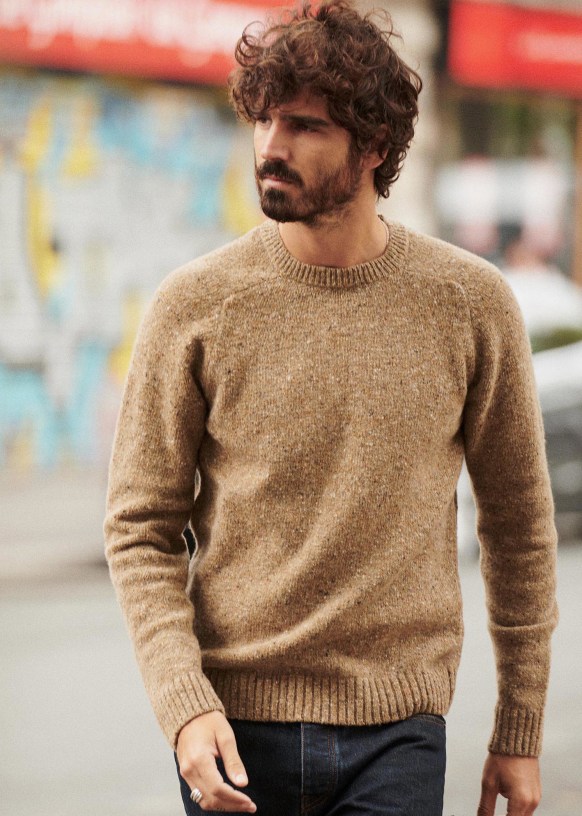 Pull Dennis - Beige - Laine - Octobre Éditions