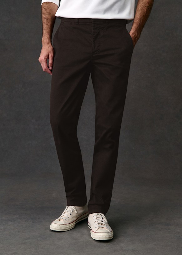 【BIO】 CHINO WITH UNDER WEAR Tom Chinos - Navy - Organic cotton - organic textile - Sézane