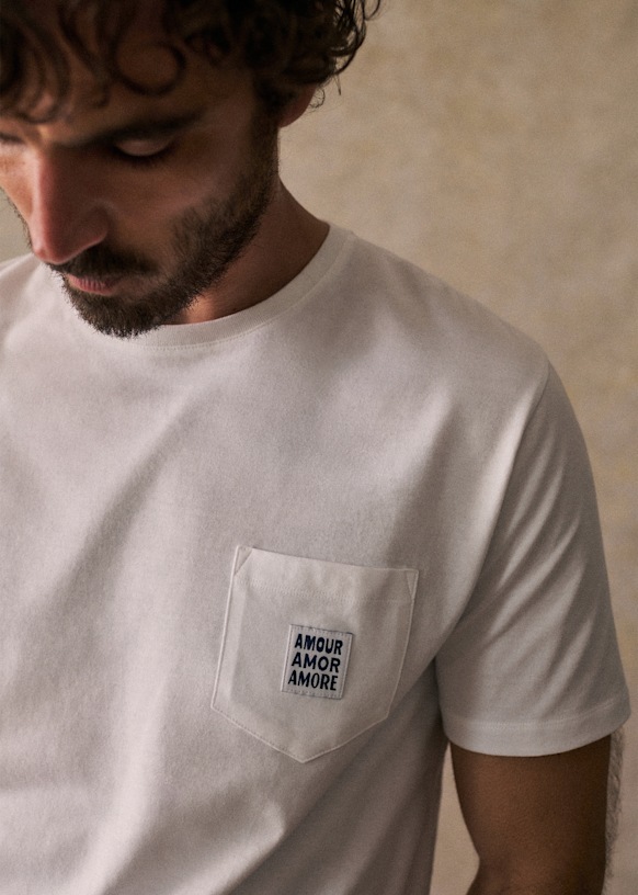 Amor E Sorte Oversized Tee - White/Red