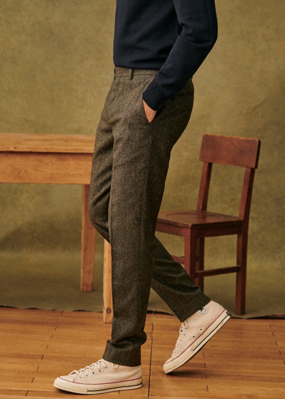 Italian Atiero Brown Wool Pants – StudioSuits