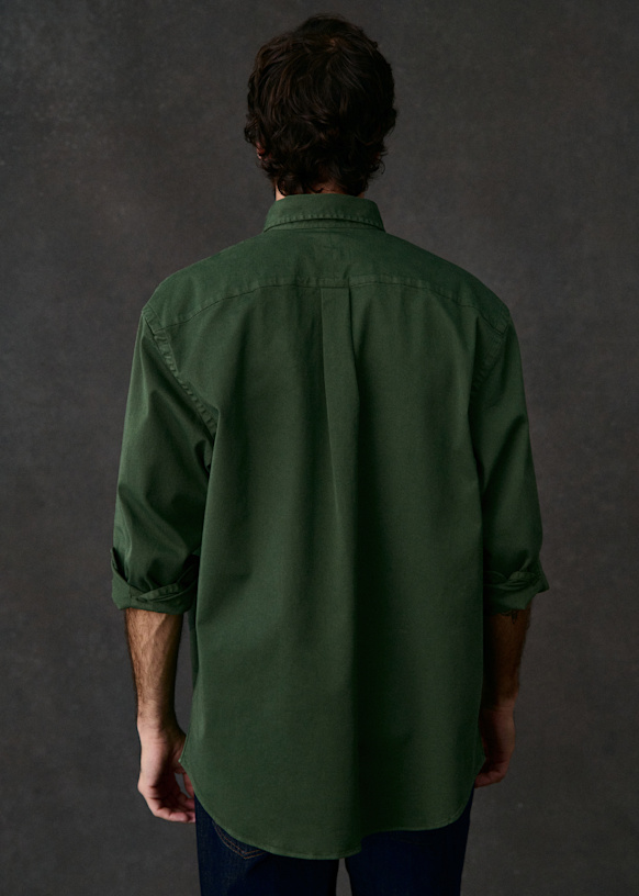 Charlie Oversize Shirt - Washed Blue - Cotton - Sézane