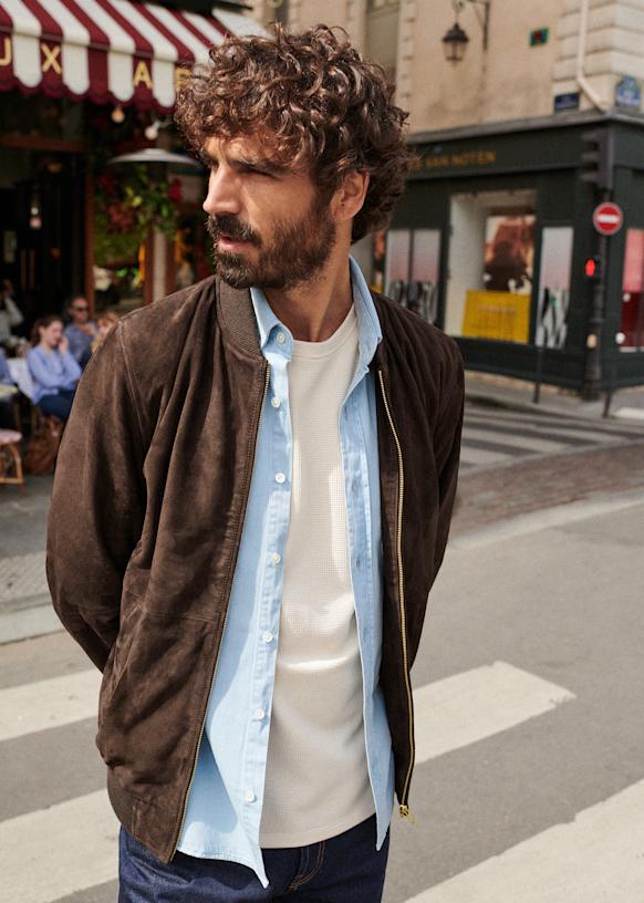 Suede Harvey Teddy - Camel - Leather - Octobre Éditions