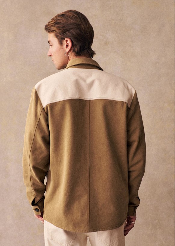 Will Patchwork Jacket - Camel - Cotton - Octobre Éditions