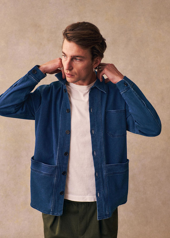 Will Jacket - Navy - Organic cotton - organic textile - Sézane