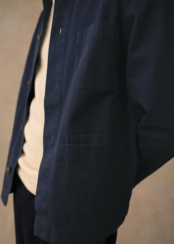 Devon Jacket - Blue - Organic cotton - organic textile - Sézane