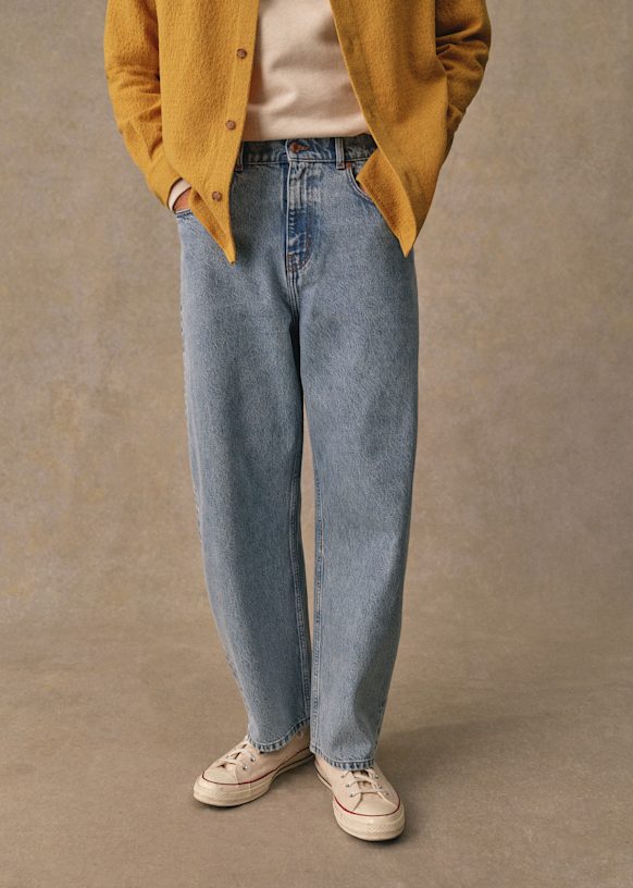 Andrel Jeans - Washed Grey - Organic cotton - organic textile - Sézane