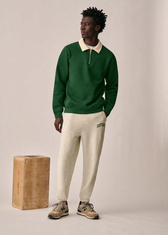 Sweatpants Sweat shirt Editions Gem leerd Grijs S zane