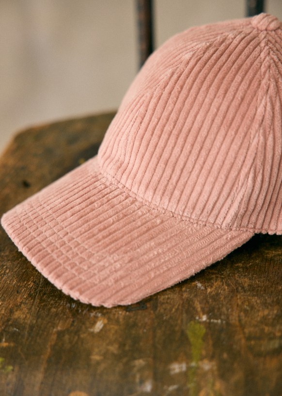 Chase Corduroy Cap - Large Khaki Rib - Cotton - Sézane
