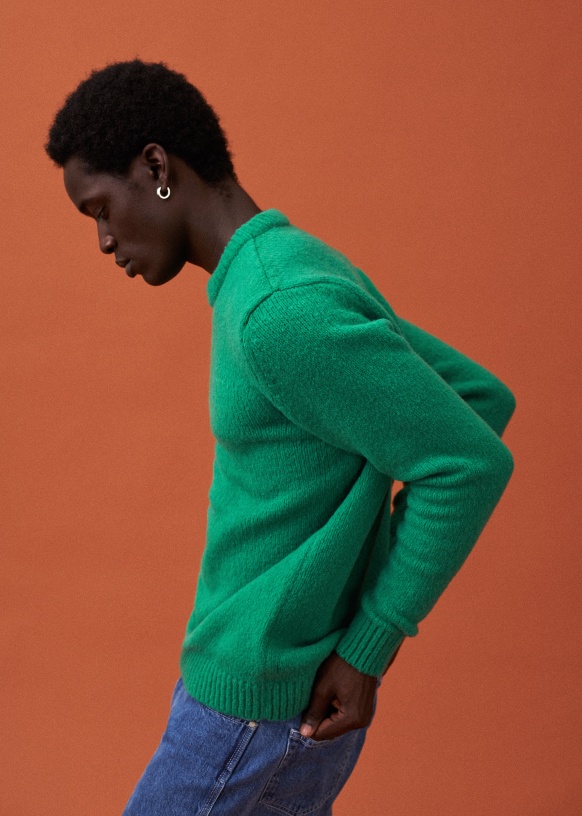 Orange and green 2025 sweater