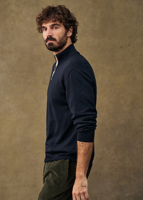 ち*は様 sezane ネイビー長袖トップス ち*は様 sezane ネイビー長袖トップス Max Shirt - Deep Blue