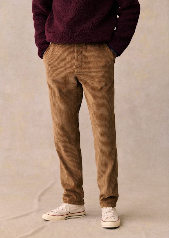 Danny Velvet Trousers - Dark Green - Organic cotton - organic