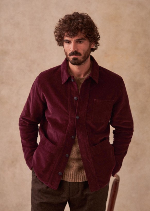Corduroy Will Jacket - Midnight Blue - Organic Cotton - Sézane