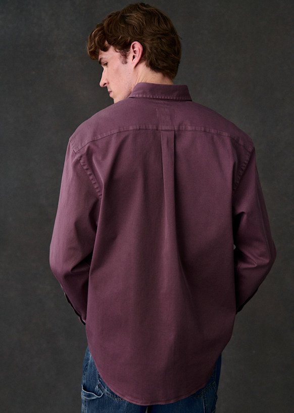 Charlie Oversize Shirt - Washed Blue - Cotton - Sézane