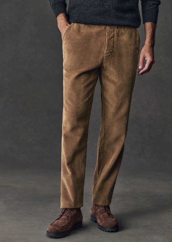 Danny Velvet Trousers - Dark Green - Organic cotton - organic