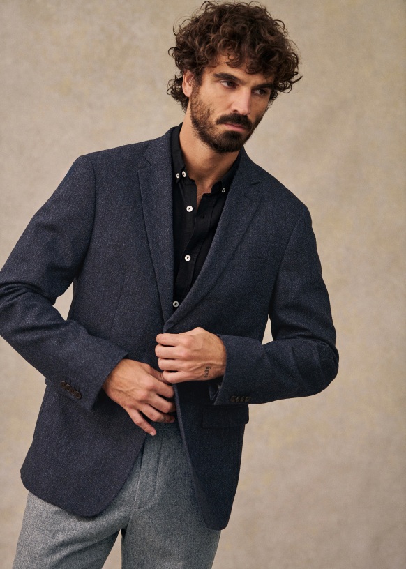 BLUELEA ブルレア Double button tweed jacket BLUELEA ブルレア Double button tweed jacket TOP Designer Jacket