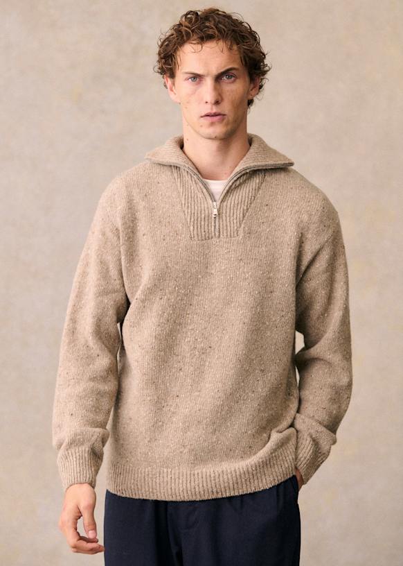 Donegal Berwick Sweater Light beige Wool Octobre Editions