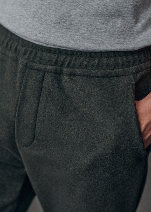 Danny Wool Trousers - Brown - Wool - Octobre Éditions