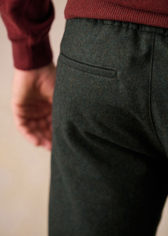 Brown wool trousers