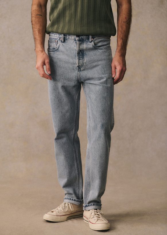 Wrigley Jeans - Washed Grey - Cotton - Octobre Éditions