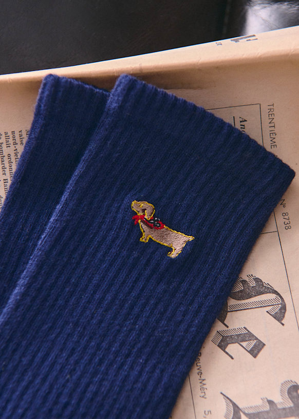 Socks Broderie Teckel