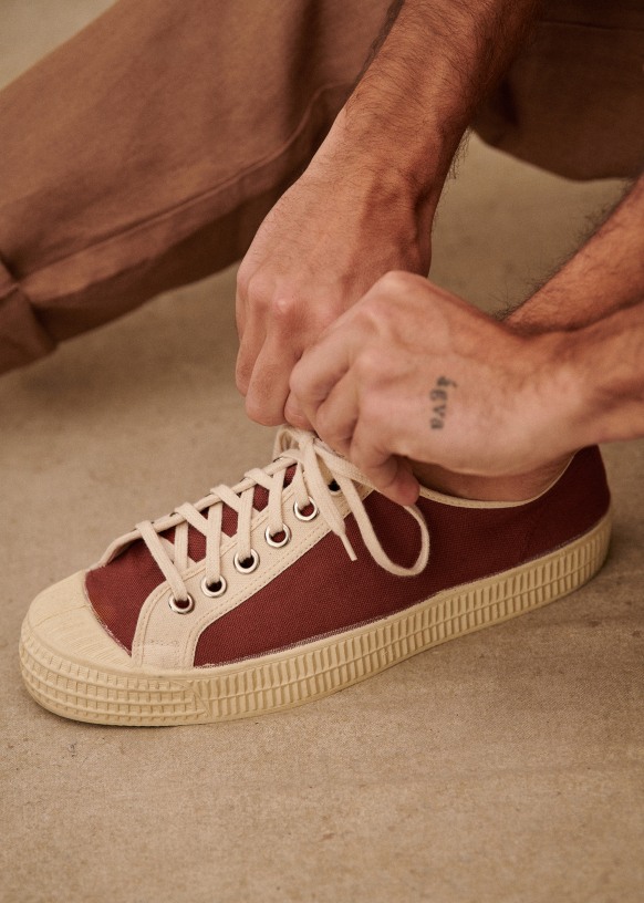 Star Master Novesta x Octobre Editions Baskets Creme Terracotta Cotton Octobre Editions