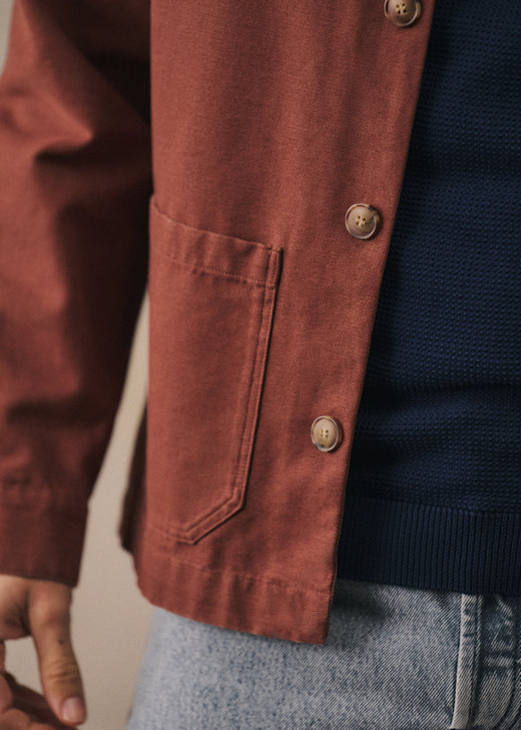 Tim Jacket - Rust - Organic cotton - organic textile - Octobre