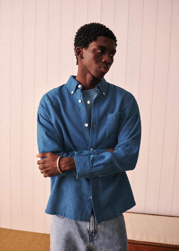 Anteo Shirt - Denim - Cotton - Sézane