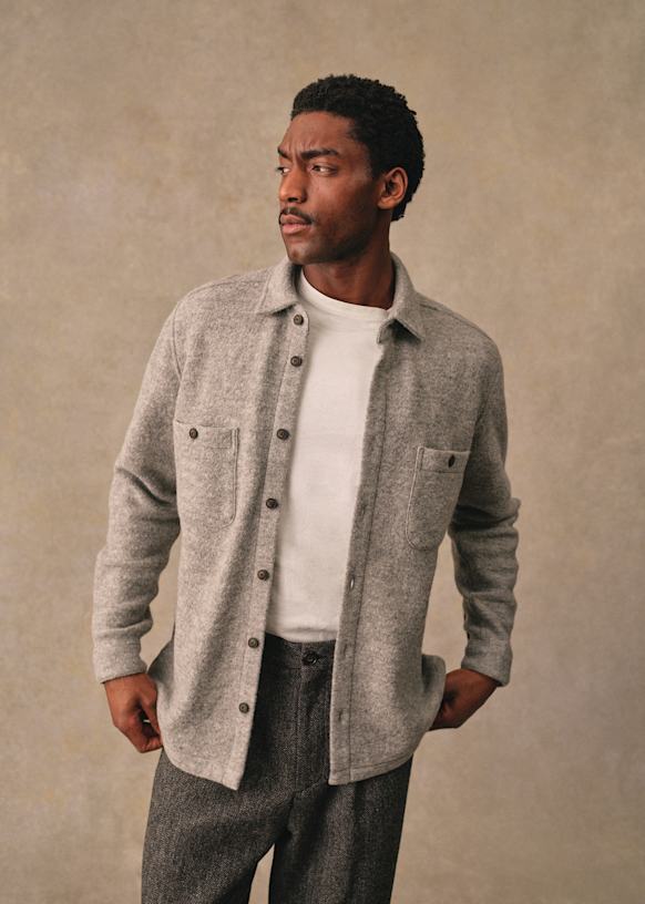 Claggan Shirt - Jacquard Blue Floral - Cotton - Sézane