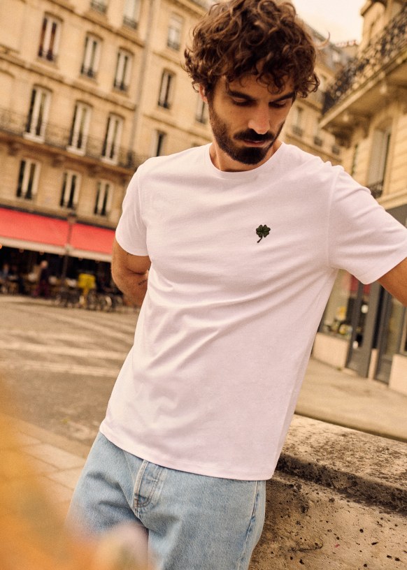 Trèfle T-Shirt - White - Organic Cotton - Sézane
