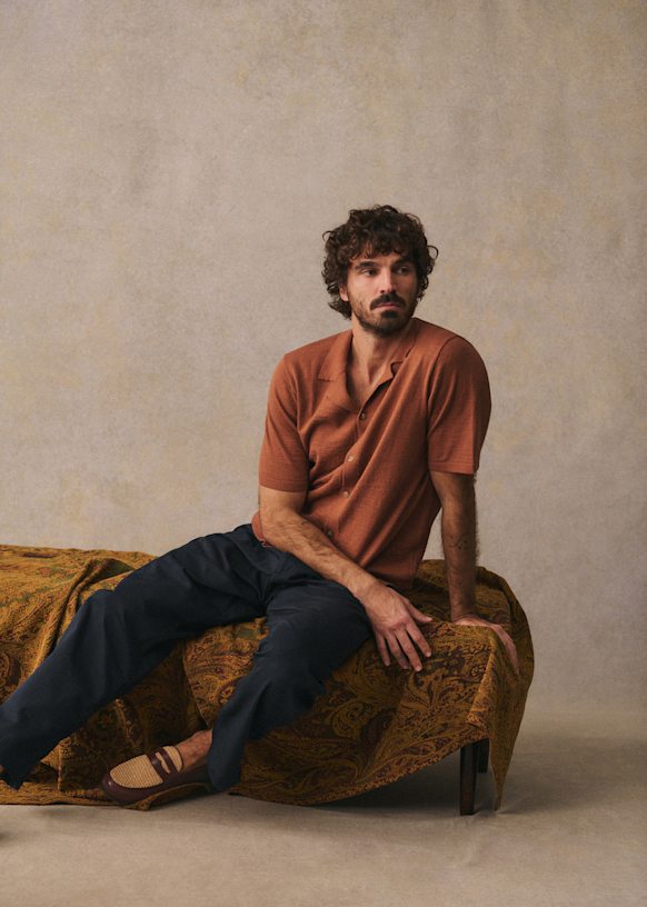 Jonas Shirt - Camel - Linen - Sézane