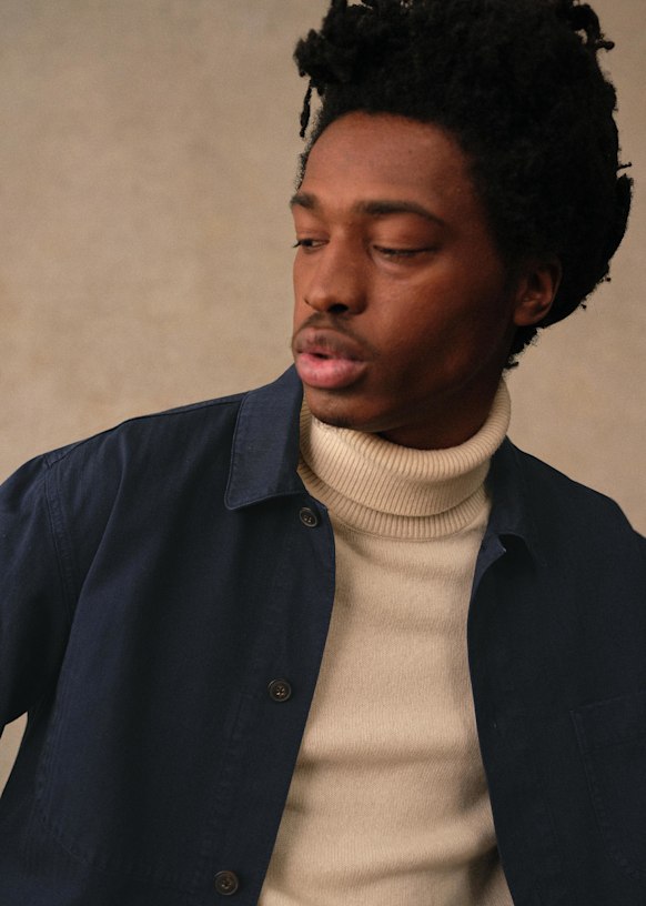 Devon Jacket - Blue - Organic cotton - organic textile - Sézane