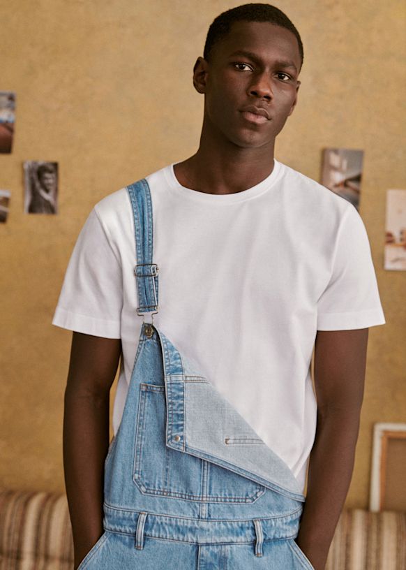 Robby Dungarees - Faded Denim - Organic Cotton - Sézane
