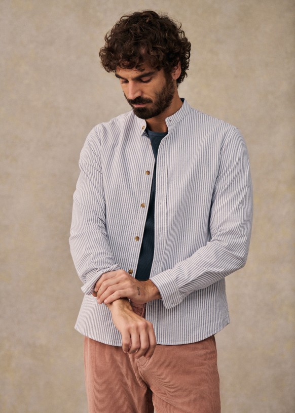 Benny Flannel Shirt - Green - Organic Cotton - Sézane